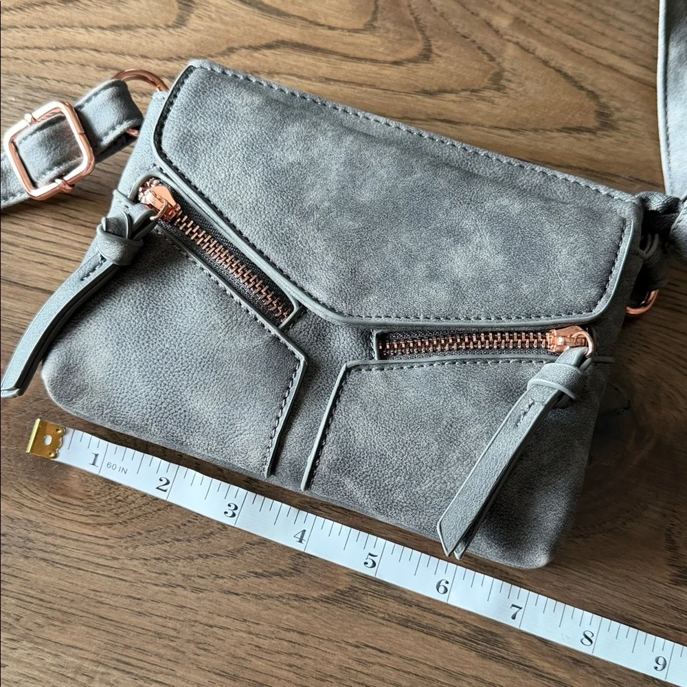 Crossbody Women's Grey Small Purse